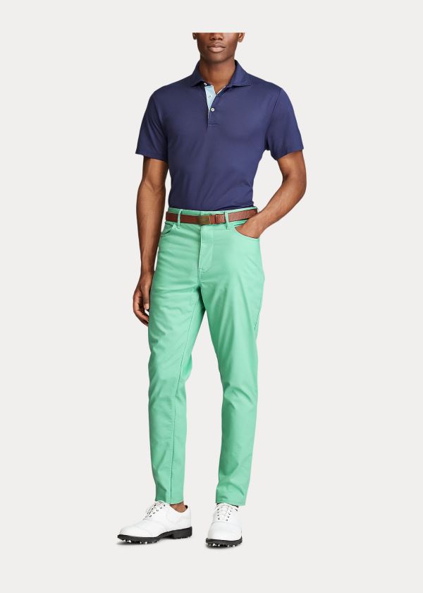 Pantalones Chinos Ralph Lauren Hombre Verdes - Tailored Stretch - JOEKT3106